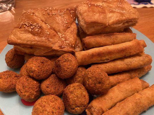 Falafel, barekas and Moroccan cigars