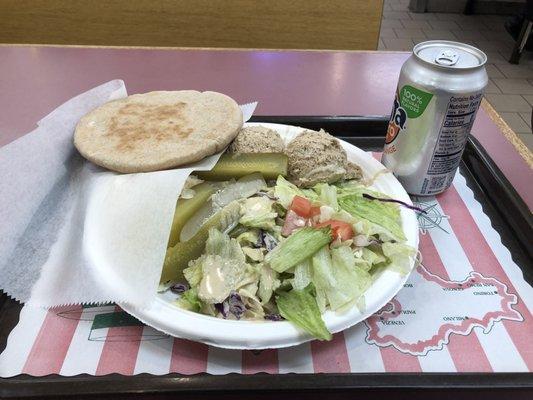 Tuna salad platter, Fanta Zero