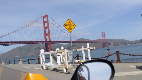 View of Golden Gate Bridge from Marine Dr.