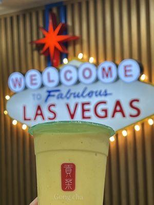 mango milk slush with their special LV sign :)