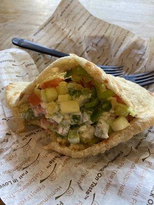 Chicken Hummus Pita Pocket