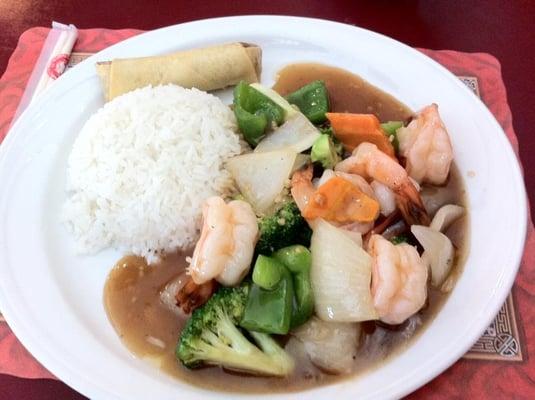 Shrimp with oyster sauce