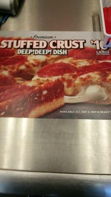 10.00 stuff crust pizza .. mmm good , my kids love this...