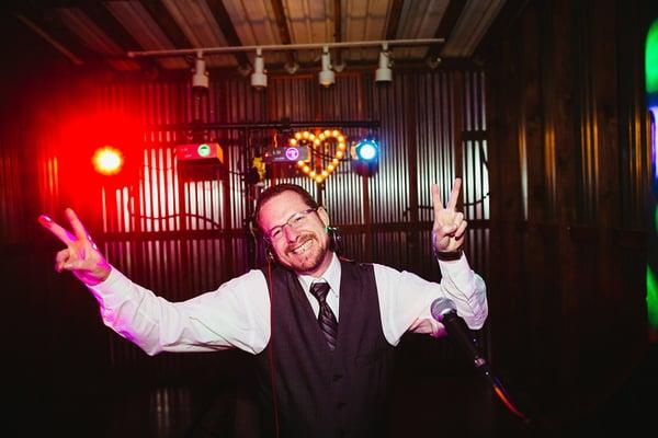 JT killing it at our wedding! Photo credit: Ely Roberts Photography