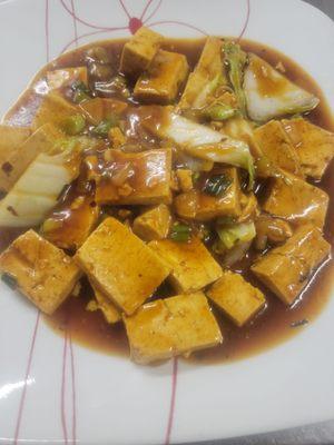 New dish stir fry tofu  mild spicy or no spicy