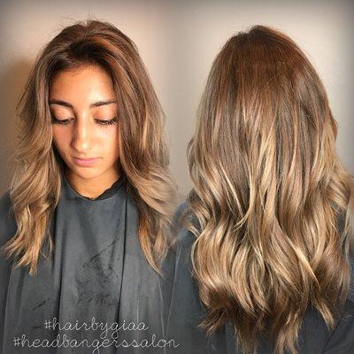 Natural balayage by Gia.