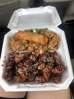 sesame chicken dinner