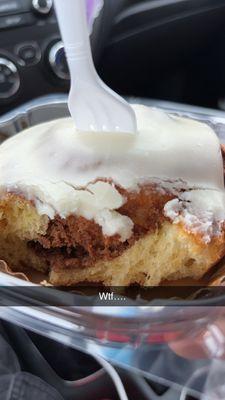 No other cinnamon roll stands a chance! If you go here you have to get this,... icing is just the right amount of sweet