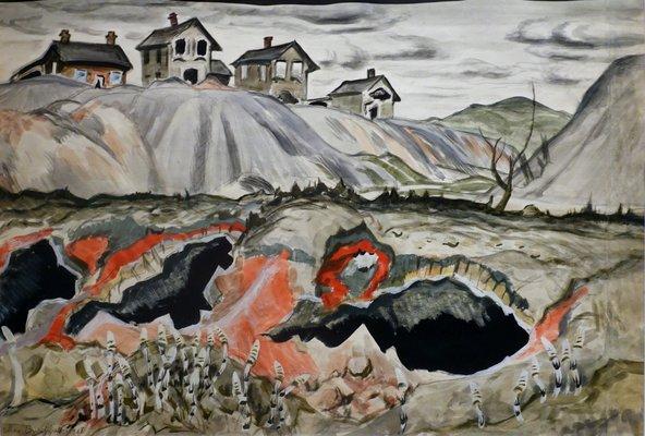 Charles Burchfield; Abandoned Coke Ovens; 1918; watercolor, gouache, graphite