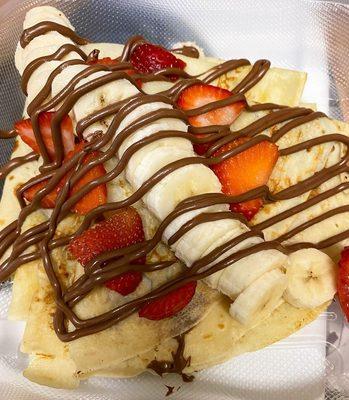 Fresa/Platano crepe