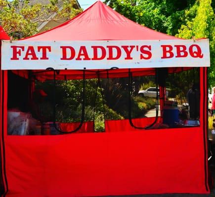 Fat Daddy's BBQ set up at the Kensington Farmers' Market every other Sunday from 10a-2p.