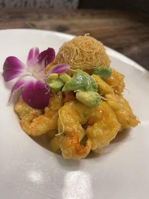 Their new appetizer Mango Shrimp