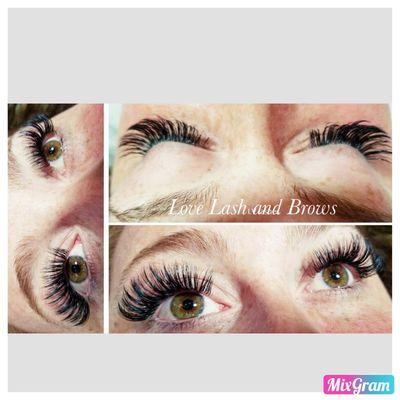 Full nature eyelashes extension