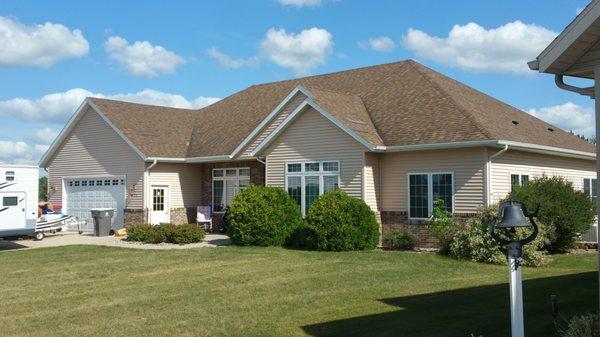 The condition of this roof for this family was badly struck by wind and had several storm compromised shingles, on all slopes...