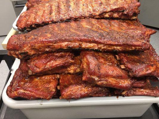 Our fresh smoked ribs