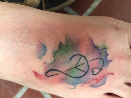 Picture of my tattoo after leaving the studio, looks just as great after healing!