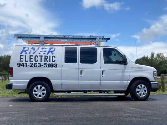 One of River Electric LLC's vehicles in Sarasota, FL.