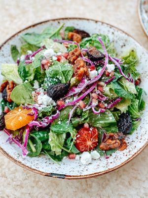 Kale red leaf salad (with steak - not pictured)