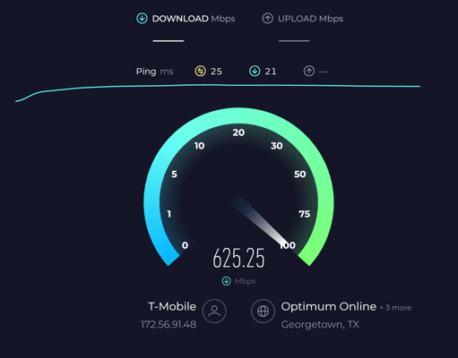 Click a Nerd - T-Mobile home internet 5G speed.