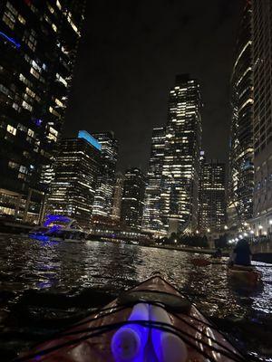 Kayaking at night