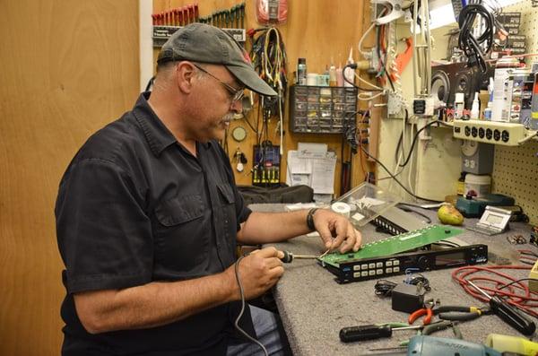 A.D. is our certified electronic repair technician. He has been repairing electronic equipment for over 30 years.