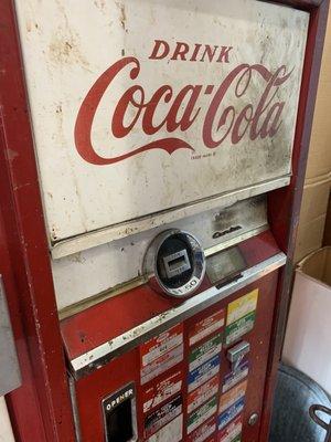 Old timey coke machine