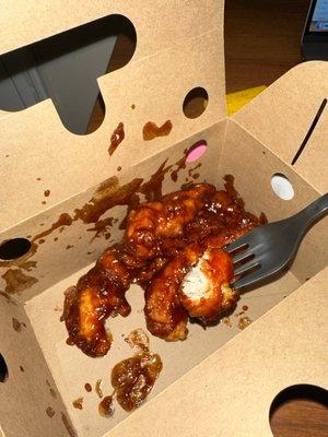 10 boneless wings (only 5 left)