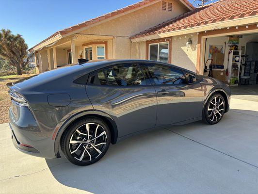 2023 Prius Prime tinted with 35 Percent Premium Ceramic