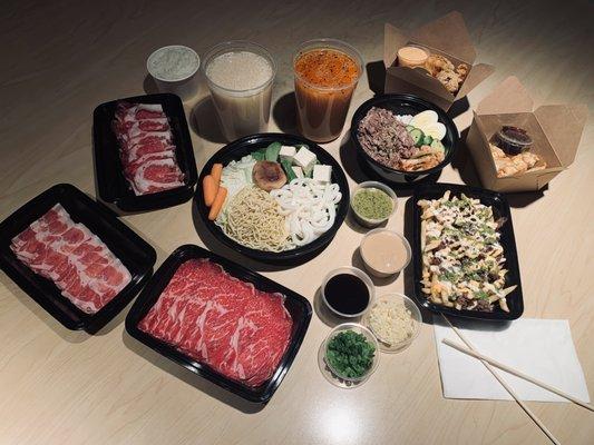 We are offering shabu shabu to-go!