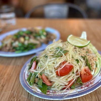 Papaya salad - a generous serving