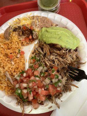 Carnitas plate