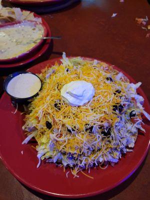 Poncho and Lefty's version of a Fajita Salad...lots of food but not much of a Mexican flair.