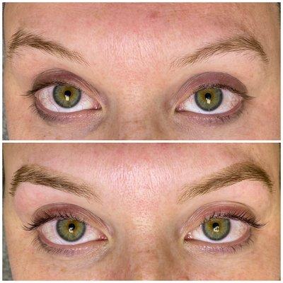 Eyebrow tint & shape