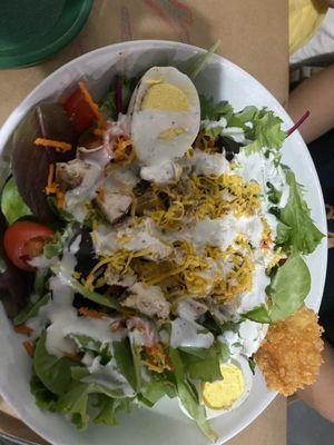 Grilled Salad - Chicken with ranch dressing