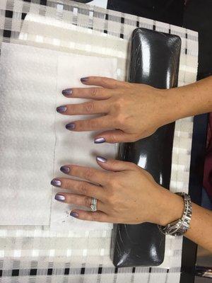 Happy Nails, a satisfied customer, thank you for modeling for the homepage of the Charming Nails