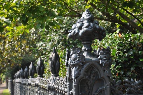 A fence along our Garden District Tour.