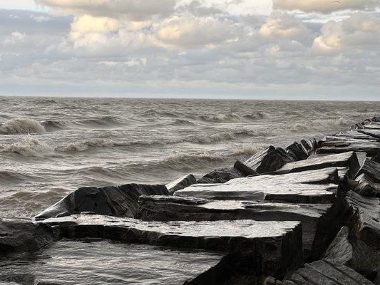 Lake Erie near the restaurant