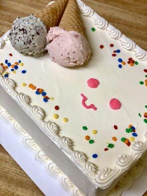 Coffee ice cream cake