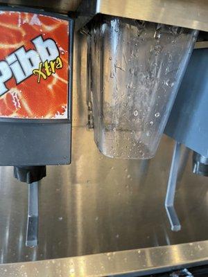 That black stuff on the back of the ice dispenser should be cleaned.