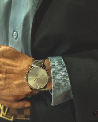 Classy yet simple  Our Men's Movado Bold Mesh watch is one of our best sellers.