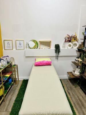 Reiki and Sound Bath Setup