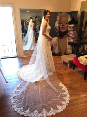 Final fitting at Elizabeth's