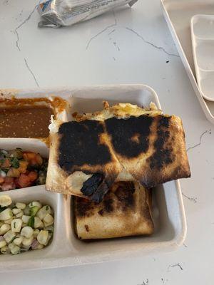 Burnt Chicken quesadilla