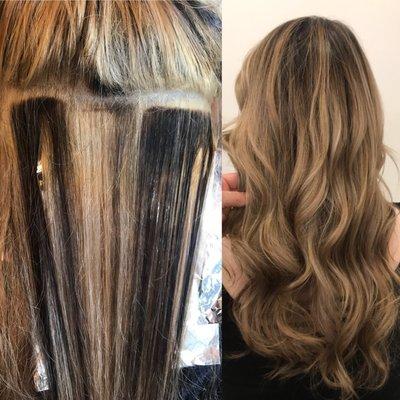 The LEFT picture is the bad job they did in MX.the right side is what Salon Moon did! I am BEYOND HAPPY with the results! Luna is AMAZING!