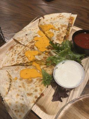 Pulled pork quesadilla