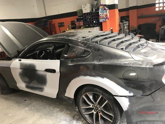 Ford Mustang collision repair