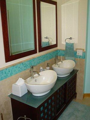 Vanity Area - Bathroom Remodel | Haddad Construction | 626-797-5151