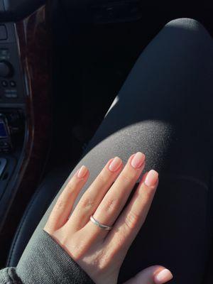 structured gel manicure