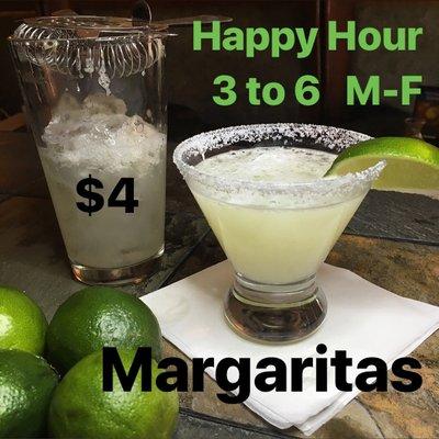 The delicious happy hour margarita.