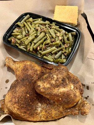 Chicken with green beans